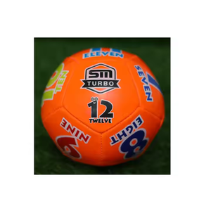 Venta al por mayor pieza en stock cosida a máquina Material de PVC vejiga de goma pequeño tamaño balón de fútbol - Product Image 2