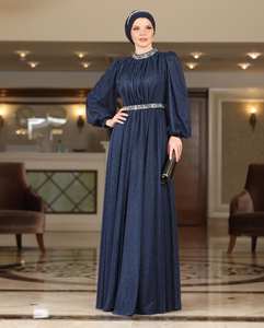 <b>Organza</b> Turkey Beaded <b>Silk</b> Long Sleeve Anti-Wrinkle Handmade Prayer Dubai Abaya - Product Image 5