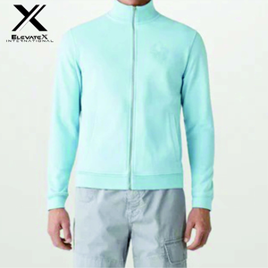 Vente en gros tendance nouvelle fermeture éclair complète US 100% coton col rond thermique décontracté écologique sweat uni teint hiver - Product Image 5