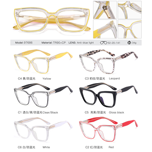 Montature di <span class=keywords><strong>occhiali</strong></span> di moda per donne abbinano <span class=keywords><strong>occhiali</strong></span> <span class=keywords><strong>da</strong></span> <span class=keywords><strong>vista</strong></span> grandi rettangolari con ampie aste montature trasparenti per <span class=keywords><strong>occhiali</strong></span> - Product Image 2