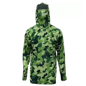 Sublimación personalizada Pesca Sudadera con capucha Hombres Manga larga Secado rápido Pesca y caza con capucha - Product Image 4