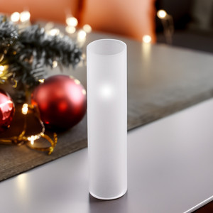 HST2514FR - Frosted Glass Hurricane Candle Shade Chimney <b>Tube</b> [No Bottom] - 2.5 x 14 - Product Image 3