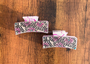 มาใหม่ล่าสุดร้อนขายสไตล์ตะวันตกทําด้วยมือเครื่องมือแกะสลักหนังผมกรงเล็บคลิปหนังกรงเล็บอุปกรณ์เสริมผมสําหรับผู้หญิง - Product Image 2