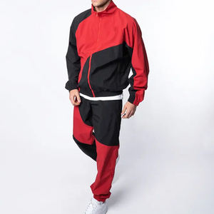 Chándal cortavientos cómodo para exteriores, para hombre y mujer, para correr, trotar, gimnasio, fitness, transpirable, ligero, con cintura elástica y capucha - Product Image 1