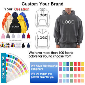 Wholesale Men's Blank Sport Wear Tracksuit Custom Print Logo <b>Oversized</b> <b>Jogger</b> Sets 100% Cotton Hoodie Sets - Product Image 2