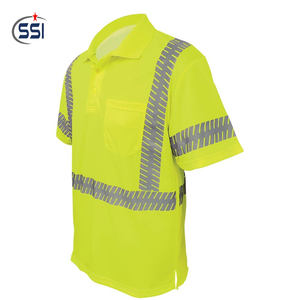 Camisas Reflectantes Impermeables Uniformes para Construcción, Transpirables, Fluorescentes, Color Personalizable, Polo de Seguridad de Alta Visibilidad - Product Image 3