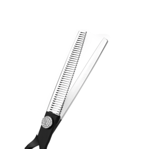 Profesional BHY ANAAIF reutilizable 7,0 pulgadas instrumento veterinario mango negro diamante tornillo adelgazamiento Acero inoxidable perro aseo - Product Image 5