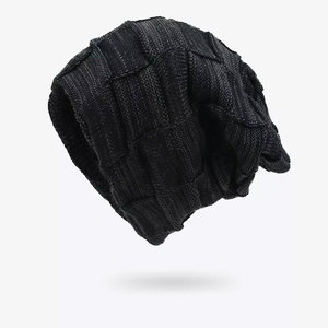 Bonnet en tricot d'hiver de qualité supérieure, doux, chaud, extensible, unisexe, décontracté, pour l'extérieur, bonnet épais en tricot côtelé - Product Image 1