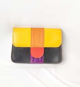 New Western Stylish Multi Recycled Leather Stubby Color <b>Sling</b> Bag High Quality Leather Handbag Colourful Women Side <b>Sling</b> Bags - Product Image 4