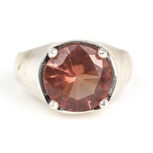 Geometric Turquoise Cut 925 Sterling Silver Men's <b>Ring</b>-Rhodium Plated Fine Jewelry - Product Image 4