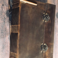 Mega Giant Generational Dual lock Family Tome Rustic Antique Heirloom Book Personalized Grimoire Large Big Book of Shadows