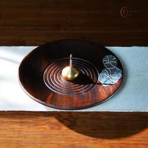 Porte-encens en bois naturel écologique durable avec un design minimaliste pour la méditation religieuse, l'aromathérapie et les intérieurs zen - Product Image 6