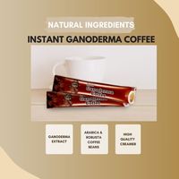 Café instantané au Ganoderma, très vendu, pour la santé cardiovasculaire et l'amincissement, boisson savoureuse, fabriqué en Malaisie, stimule l'immunité, à base de champignons