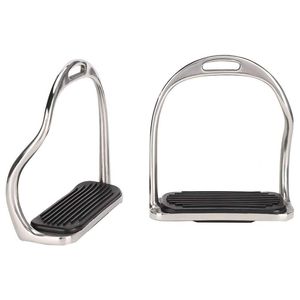 Estribos para montar a caballo de acero inoxidable diseñados por Pavo Real Cómodo montar Logotipo personalizado Entusiastas ecuestres - Product Image 6