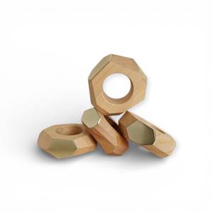 Smooth Round Wooden Napkin Ring <b>Set</b> With Natural Grain And Handcrafted Finish For Elegant <b>Rustic</b> <b>Dining</b> Unique - Product Image 6