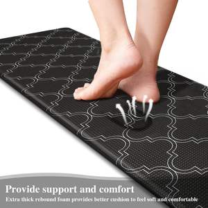 Alfombra Antifatiga de Grado Comercial, Personalizada, de PVC, Cuero Sintético, Núcleo de Esponja SBR, Acolchada, Suave, con Técnica de Tejido, para Salón, Garaje, Fábrica - Product Image 4