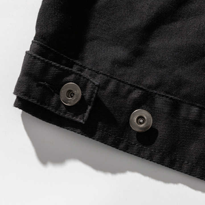 Chaqueta Bomber Acolchada Impermeable y Transpirable para Hombre, con Capucha Cortavientos, 100% Lona de Algodón, Cuello Redondo, Diseño con Letras - Product Image 4