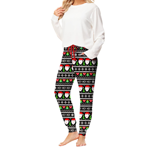 Haut de gamme noël pantalons de survêtement femmes 2025 cordon noël pantalons de survêtement doux Polyester confortable moderne vacances tenue - Product Image 3