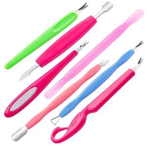 Plastic Handle <b>Cuticle</b> <b>Pusher</b> for Callus and <b>Cuticle</b> Removal Salon Use <b>Nail</b> Care Tool with Custom Packaging - Product Image 2