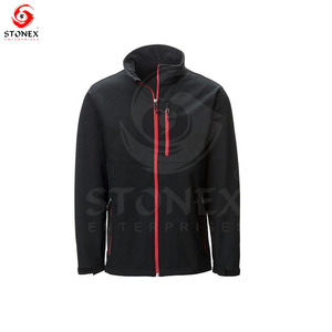 Chaqueta Soft Shell de Invierno de Alta Calidad, Cálida y Suave, Chaqueta Soft Shell de Tela Gruesa Personalizada para Hombre con Impresión de Logotipo Personalizado - Product Image 3