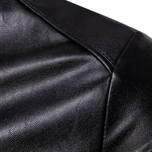 Best Selling Durable Genuine <b>Leather</b> <b>Jacket</b> for Adults OEM Services Low Price Men Stand Front Customizable <b>Winter</b> <b>Leather</b> <b>Jacket</b> - Product Image 3