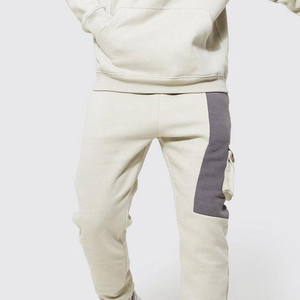 Veste de sport unisexe automne-hiver ensemble de pantalons de survêtement respirants avec logo personnalisé grande taille Design tendance avec capuche pour le jogging des hommes - Product Image 3