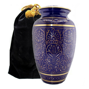 Bonne vente en gros crémation cendres humaines adulte urne en métal/urne de crémation/fournitures funéraires classiques urnes en émail de haute qualité - Product Image 1
