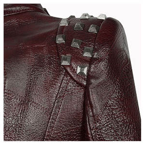 2025 llegada mujeres hombres chaqueta de motocicleta de cuero genuino invierno Stand Collar impermeable a prueba de viento personalizado de alta calidad al por mayor - Product Image 4