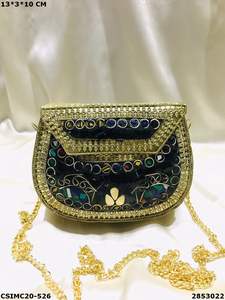 Designer Handmade Metal Mosaic Ladies <b>Clutch</b> <b>Bag</b> Resin Handmade Metal Purse <b>Pearl</b> Stone Pattern Fashion Evening/Wedding Party - Product Image 4
