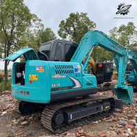 Excavatrice sur chenilles Kobelco SK75-8, 7,5 tonnes, compacte, hydraulique, d'occasion, pour travaux de construction, aménagement paysager et terrassement