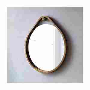 Espejos de pared decorativos con marco de madera redondo moderno hechos a mano en la India con nuevo diseño y calidad de exportación - Product Image 6