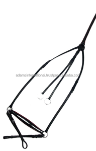 Adams Tack wholesaler ของคุณภาพที่ยอดเยี่ยม3จุดคริสตัลตกแต่งม้าหน้าอกหนัง - Product Image 3