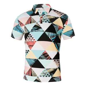 เสื้อโพลีเอสเตอร์สำหรับผู้ชายไซส์พิเศษผ้าเจอร์ซีย์ระบายอากาศพิมพ์ซับลิเมชันสีเต็มรูปแบบ - Product Image 1