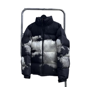 Veste d'hiver matelassée pour homme en gros OEM, cuir tricoté, imperméable, séchage rapide, fermeture éclair, poches, vente en gros personnalisée. - Product Image 3