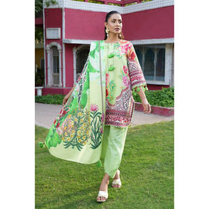 Traje Khaddar de 3 Piezas con Estampado Digital SD-52241 - Product Image 1