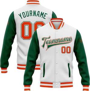 TITLISTS College Baseball Varsity Jacket avec laine et manches en cuir pour hommes - Product Image 1