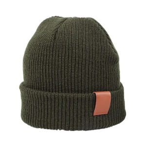 Gorro de calavera de poliéster elástico personalizado, gorro deportivo para correr de Color sólido personalizado con logotipo personalizado - Product Image 1