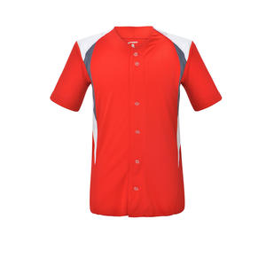 Maillot de baseball de qualité supérieure de couleur rouge 2024 sur mesure avec logo imprimé - Product Image 3