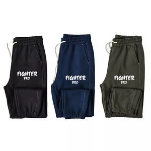 Pantalones de hombre de algodón polar, transpirables, cálidos, de tela suave y afelpada, textura flexible, ideales para gimnasio, jogging y estilo de vida informal. - Product Image 3