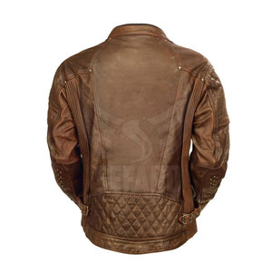 Chaqueta de Motociclista para Hombre de Diseño Único en Color Sólido, Nueva Llegada, Chaqueta de Moto con Cierre Completo para Hombre - Product Image 2
