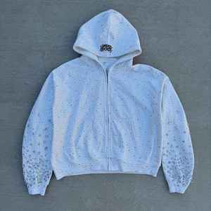 Strass Hoodies Hommes Femmes Diamant Sweat À Capuche Mode De Luxe Casual Streetwear Unisexe À Capuche Pull - Product Image 2