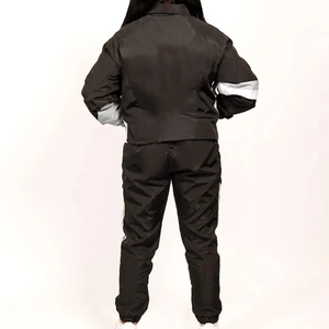 Conjunto de 2 Piezas de Talla Grande, Chaqueta Deportiva Cortavientos con Cremallera para Hombre, Traje Deportivo de Nailon Cortavientos para Mujer - Product Image 2