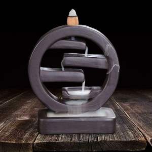 Top Thème En Gros Époxy et Teck personnaliser Brûleur D'encens Conception Arabe Brûleur D'encens À La Main Bakhoor Brûleur Pour Le Bureau - Product Image 6