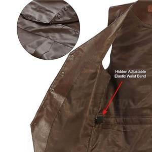 Chaleco de Cuero Personalizable 2026 para Hombre - Ropa Exterior Informal, Transpirable, de Alta Calidad, al por Mayor - Product Image 5