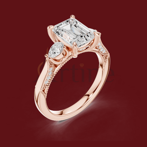 CRYSTAS Bague empreinte digitale gravée 14K en or jaune - Product Image 1