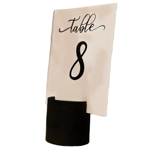 Portatarjetas moderno Soporte decorativo para escritorio de oficina Mesas de boda o notas diarias y exhibición de tarjeta de lugar - Product Image 1