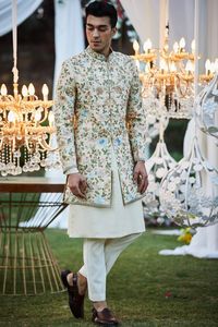 NEW---LATEST & beauty INDO--SHERWANI ,KURTA con pantalón para fiesta/vestido de boda @ 2022 - Product Image 2