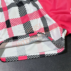 Custom Design Your Own Two Colour <b>Gingham</b> Rugby <b>Shorts</b> Women Aussie Australian Footy <b>Shorts</b> With Pockets Sublimation Printing - Product Image 5