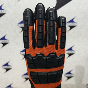 Gants de travail de mécaniciens haute performance en cuir synthétique avec jointure et protection du dos des mains Gants de sécurité - Product Image 5