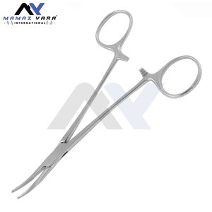 Pinzas Hemostáticas Curvas de 15.0 cm, Instrumento Quirúrgico de Acero Inoxidable de Precisión para Control Hemostático - Product Image 5